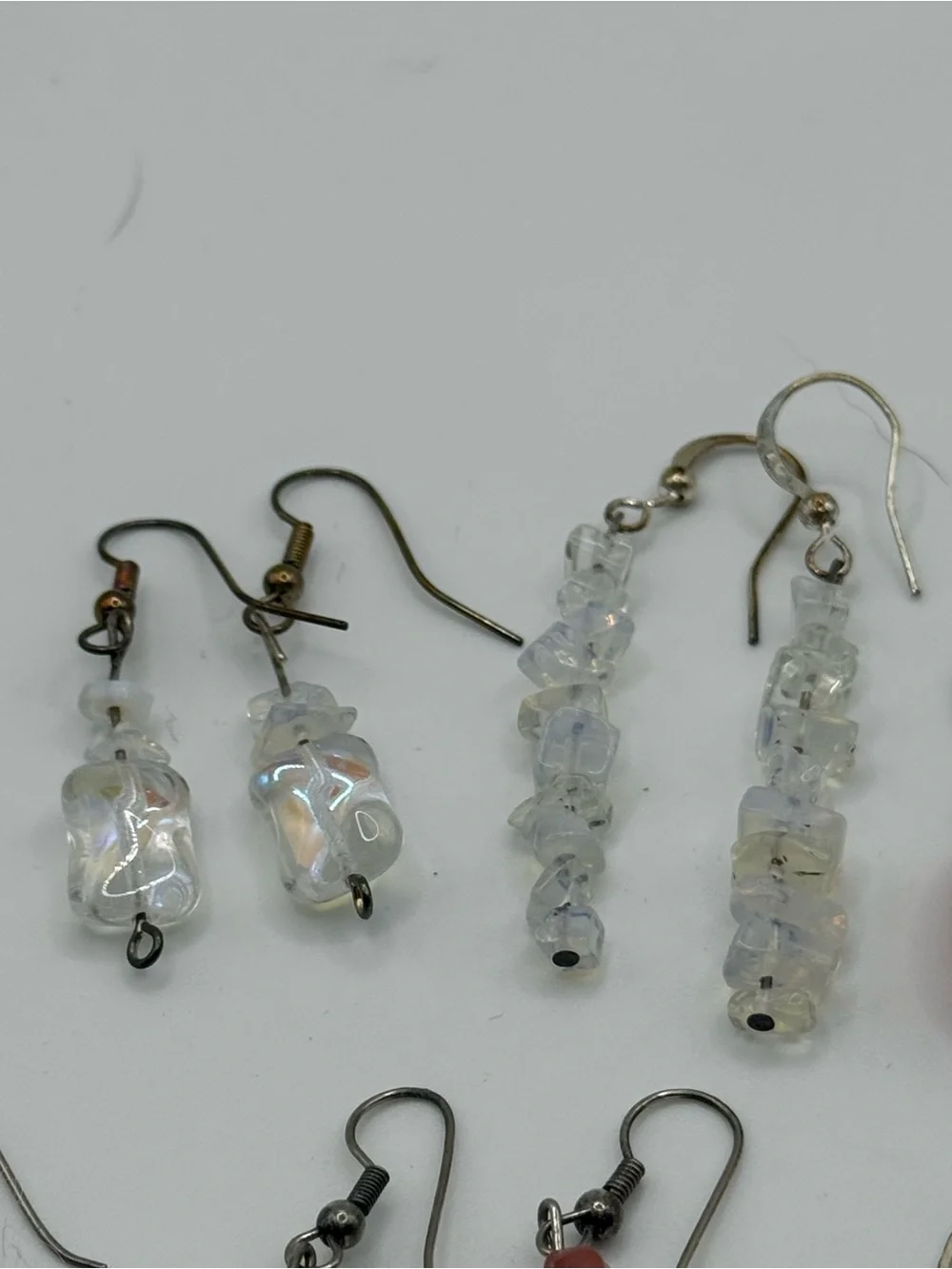 Set of 6 Pink glass Multi-Pair Women’s Earring Set